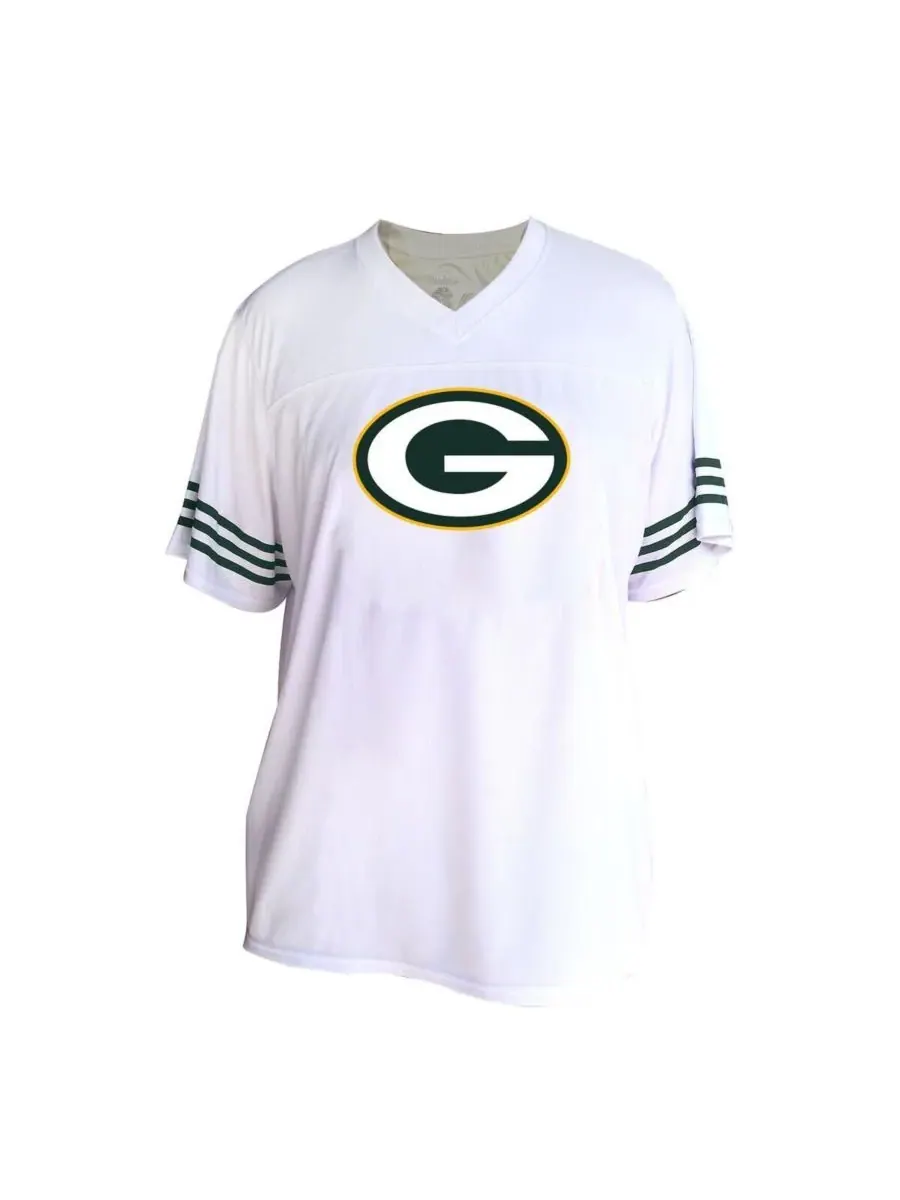 Fanatics Женская белая модная футболка больших размеров с символикой команды Green Bay Packers — изображение 2 из 3