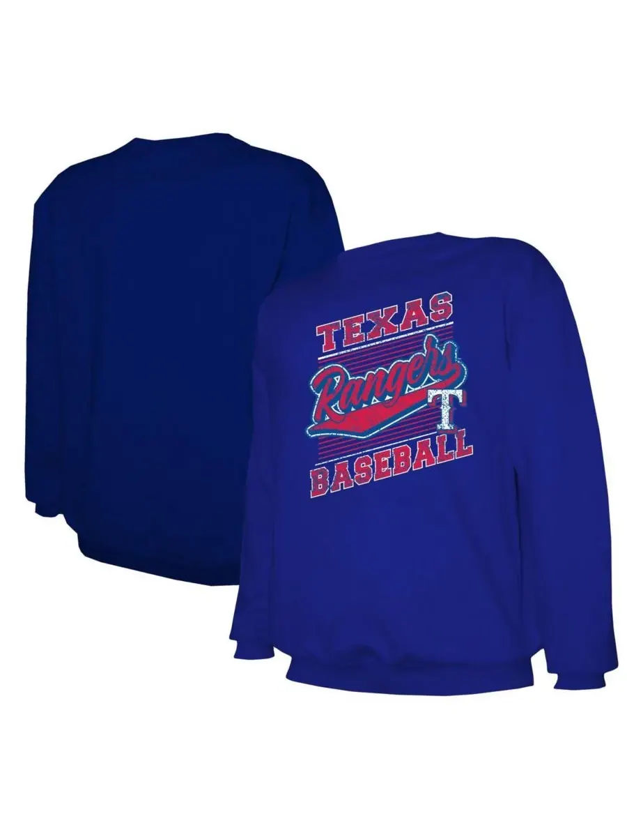 Мужская легкая толстовка Royal Texas Rangers Stitches — синий