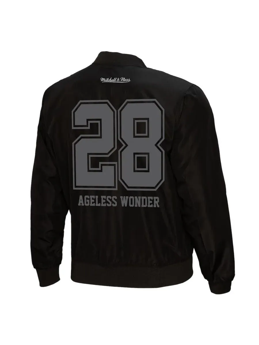 Mitchell & Ness Мужская куртка Darrell Green Black Washington Commanders Wonder на молнии — изображение 3 из 3, черный