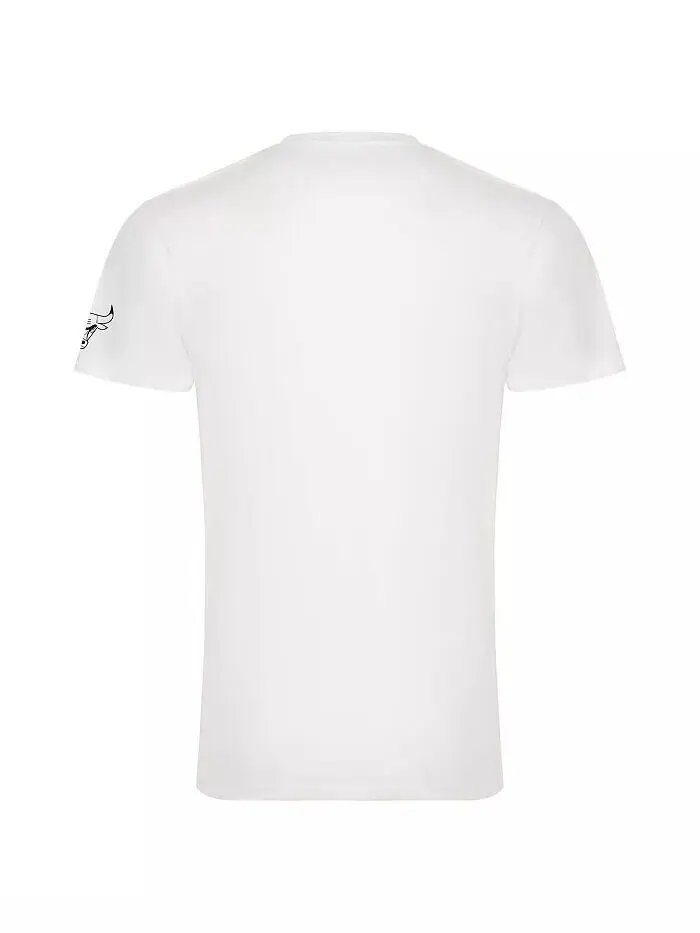 Мужская и женская белая футболка Chicago Bulls 1966 Collection Bingham Sportiqe — изображение 3 из 3