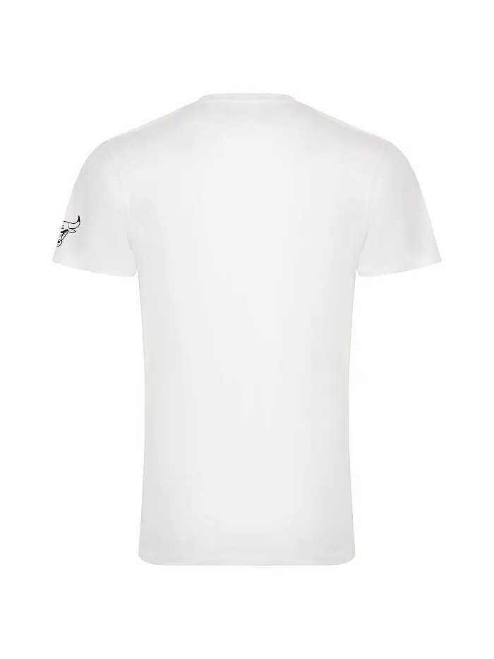 Мужская и женская белая футболка Chicago Bulls 1966 Collection Bingham Sportiqe — изображение 3 из 3, белый