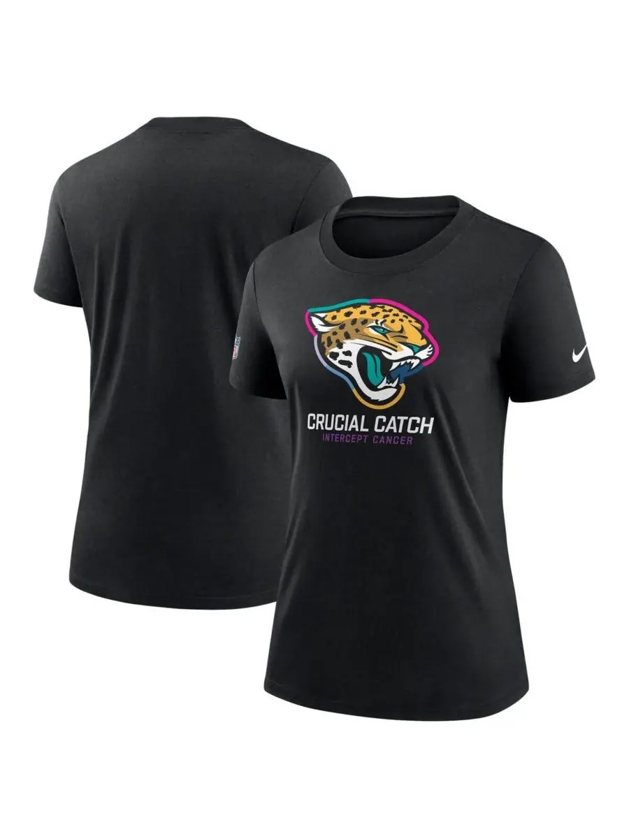 Nike Женская черная футболка Jacksonville Jaguars 2024 NFL Crucial Catch Tri-Blend — изображение 1 из 3, черный