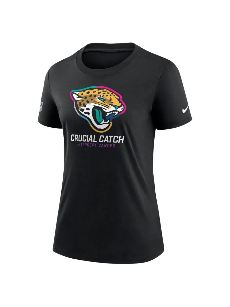 Nike Женская черная футболка Jacksonville Jaguars 2024 NFL Crucial Catch Tri-Blend — изображение 2 из 3, черный