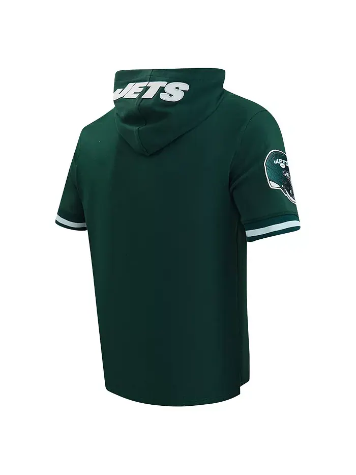 Мужская худи-футболка Ahmad Sauce Gardner зеленого цвета с именем и номером игрока New York Jets — изображение 3 из 4