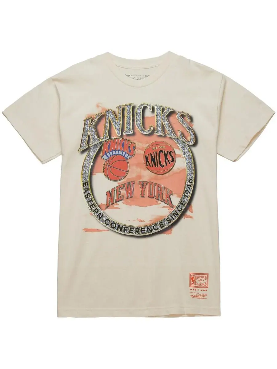 Mitchell & Ness Мужская белая футболка New York Knicks Big Tall Hardwood Classics Crown Jewels — изображение 3 из 3, белый