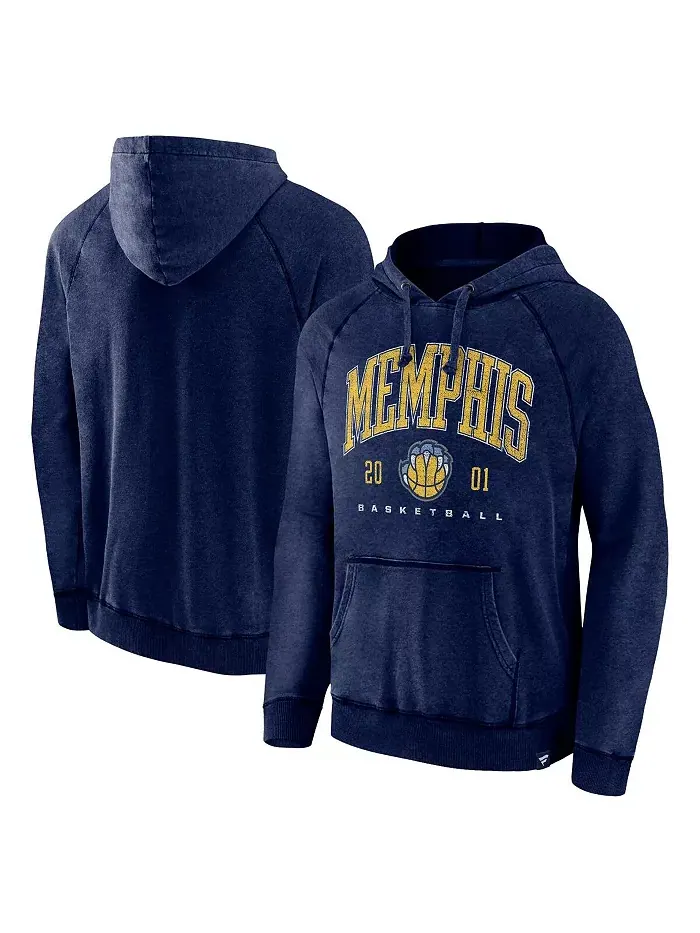 Мужской худи реглан с эффектом поношенности Memphis Grizzlies Foul Trouble в цвете вересковый — изображение 1 из 3