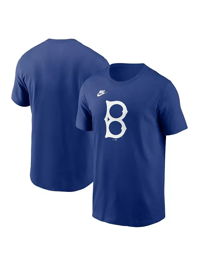 Мужская футболка с логотипом команды Royal Brooklyn Dodgers из коллекции Cooperstown Nike — изображение 1 из 3
