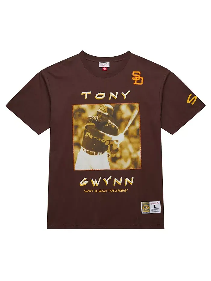 Мужская футболка Tony Gwynn в стиле винтаж с логотипом San Diego Padres из коллекции Cooperstown — изображение 2 из 4