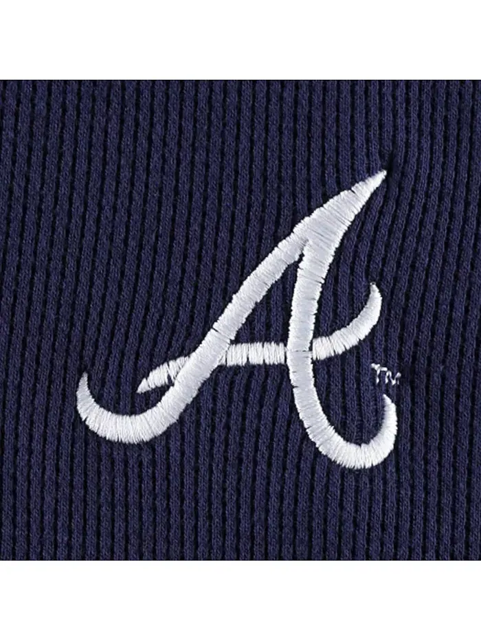 Мужская длинная футболка с длинным рукавом Atlanta Braves Navy Maverick Dunbrooke — изображение 4 из 4