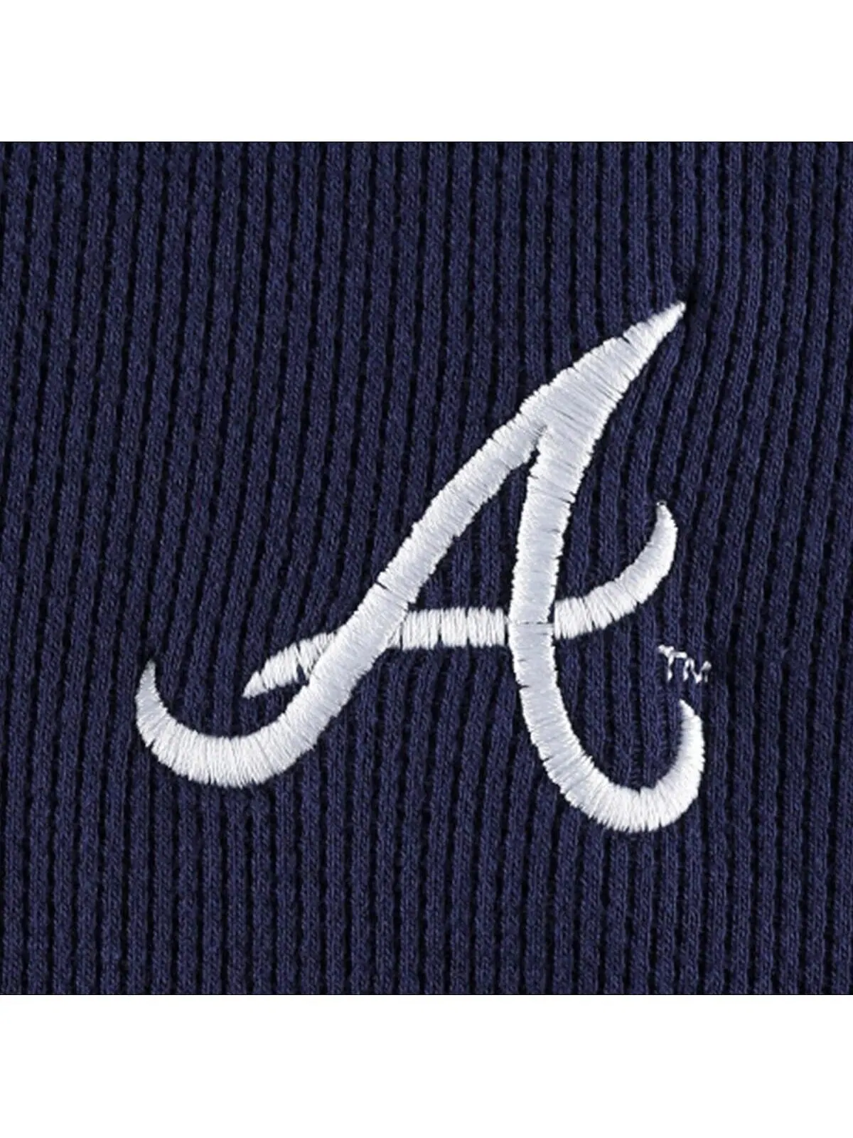 Мужская футболка с длинным рукавом atlanta braves maverick темно-синего цвета Dunbrooke — изображение 4 из 4, темно-синий