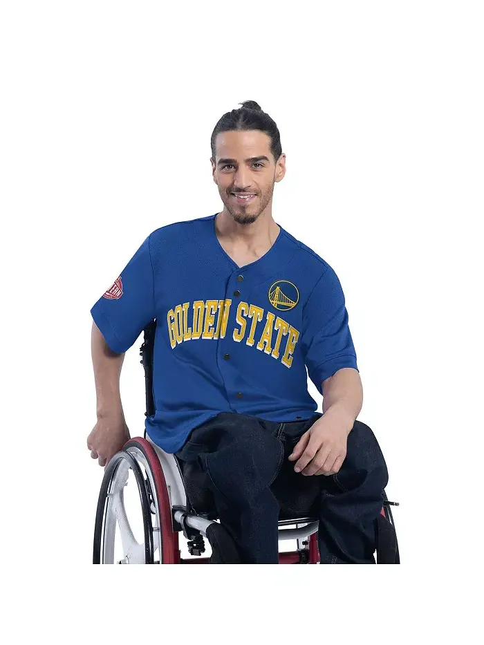 Мужская бейсбольная модная джерси Star Player адаптивная Golden State Warriors в королевском — изображение 1 из 2