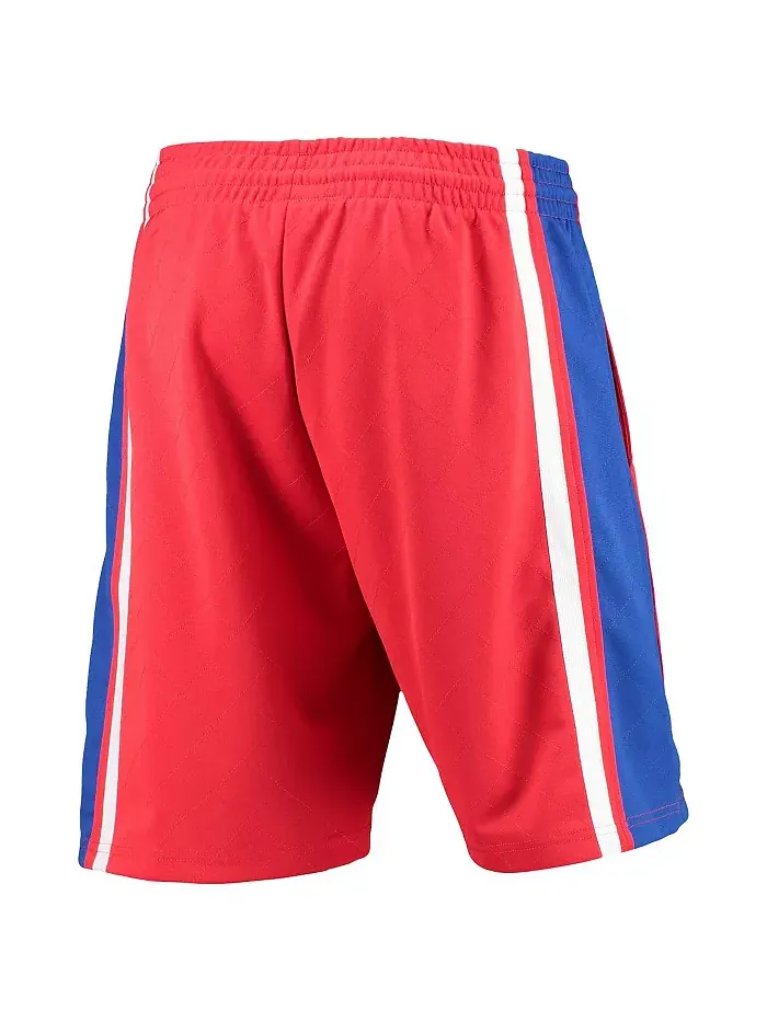 Мужские шорты Philadelphia 76ers Hardwood Classics 75th Anniversary Swingman красные Mitchell & Ness — изображение 3 из 4