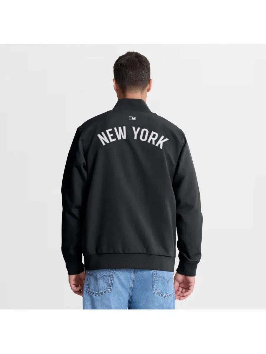 Бомбер Nike New York Yankees Authentic Collection Dugout Relaxed Full-Zip — изображение 2 из 5, черный черный