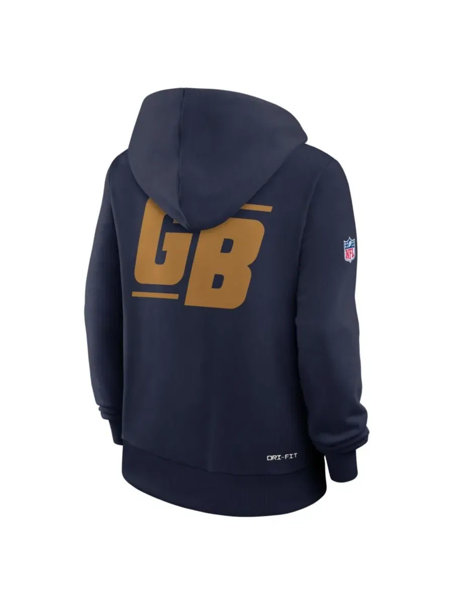 Худи с капюшоном Nike Green Bay Packers Sideline Standard Issue Alternate Dri-FIT — изображение 3 из 3, темно-синий