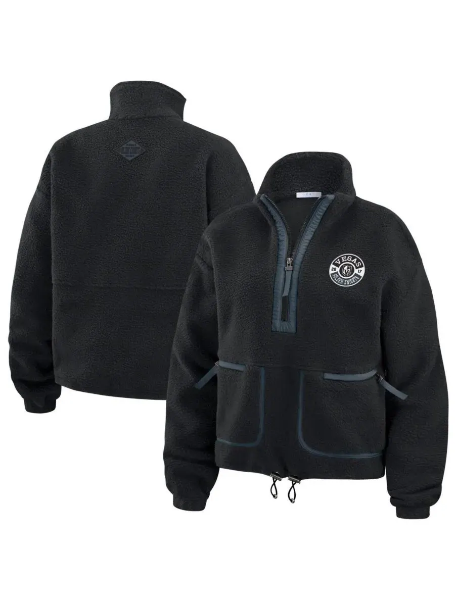 Женская куртка Polar Fleece Half-Zip Vegas Golden Knights WEAR by Erin Andrews — изображение 1 из 3, черный