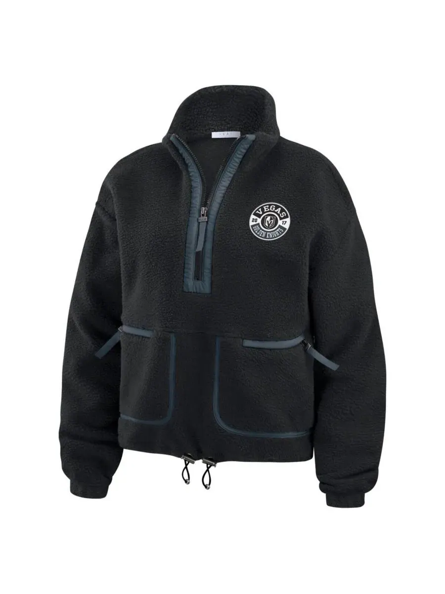 Женская куртка Polar Fleece Half-Zip Vegas Golden Knights WEAR by Erin Andrews — изображение 2 из 3, черный