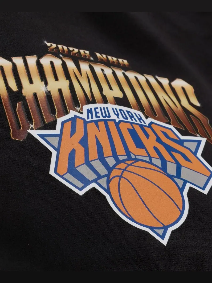 Куртка сатиновая с полной застежкой на кнопках New York Knicks 2026 NBA Finals Champions Mitchell & — изображение 4 из 5