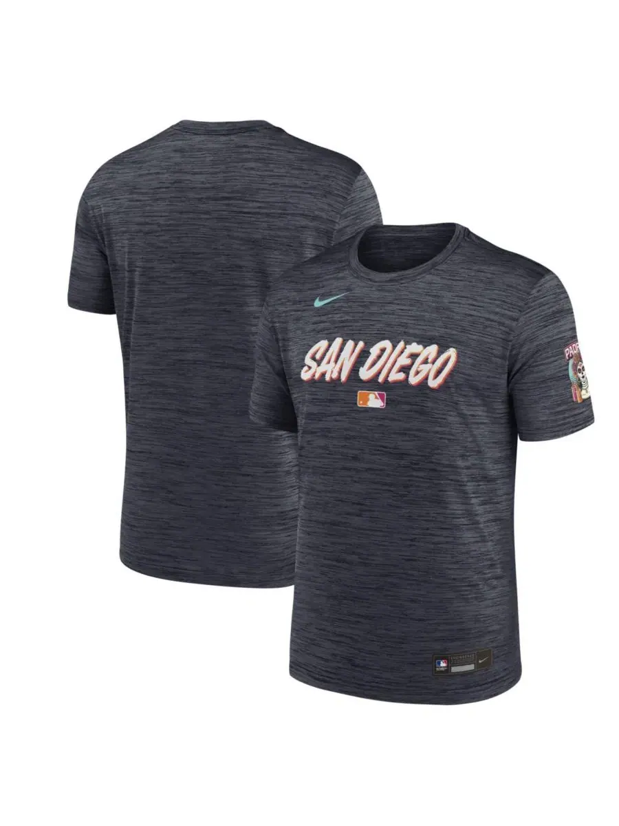 Футболка с коротким рукавом из джерси с принтом Velocity Dri-FIT Nike — изображение 1 из 3, обсидиан