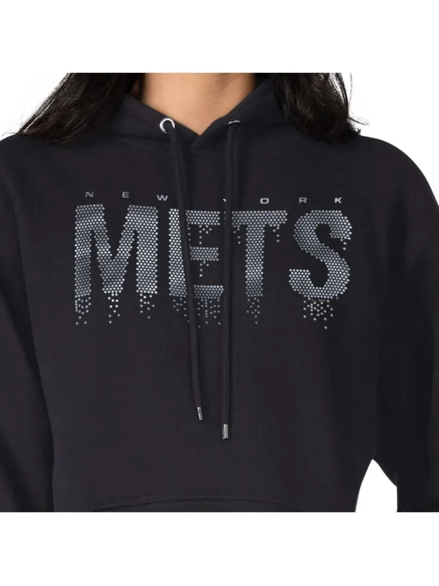 Женская толстовка из флиса с металлизированным принтом New York Mets G-III 4Her by Carl Banks — изображение 3 из 6
