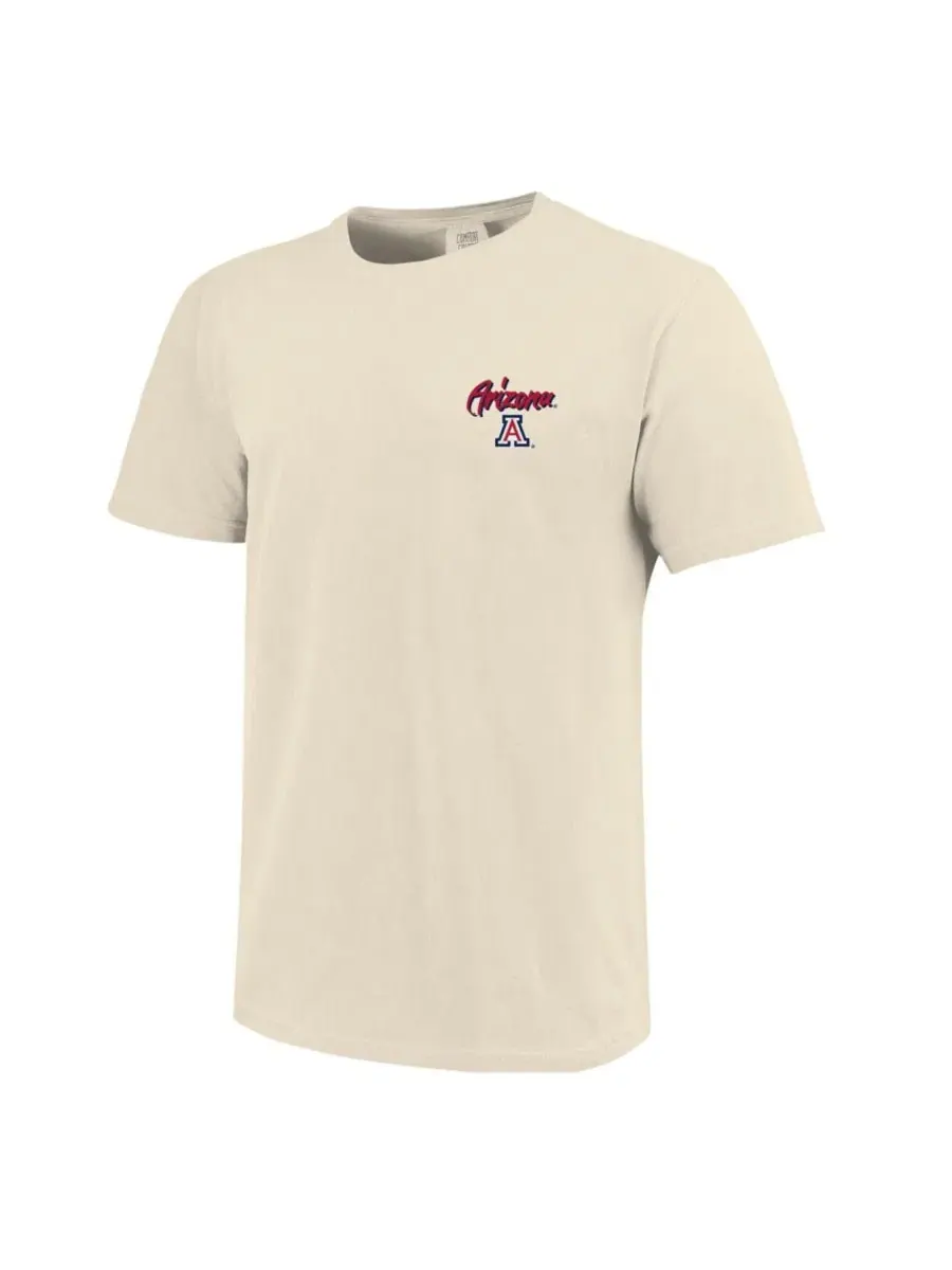 Футболка с длинным рукавом с принтом Arizona Wildcats Comfort Colors Hand-Drawn Campus Stack Image — изображение 3 из 3