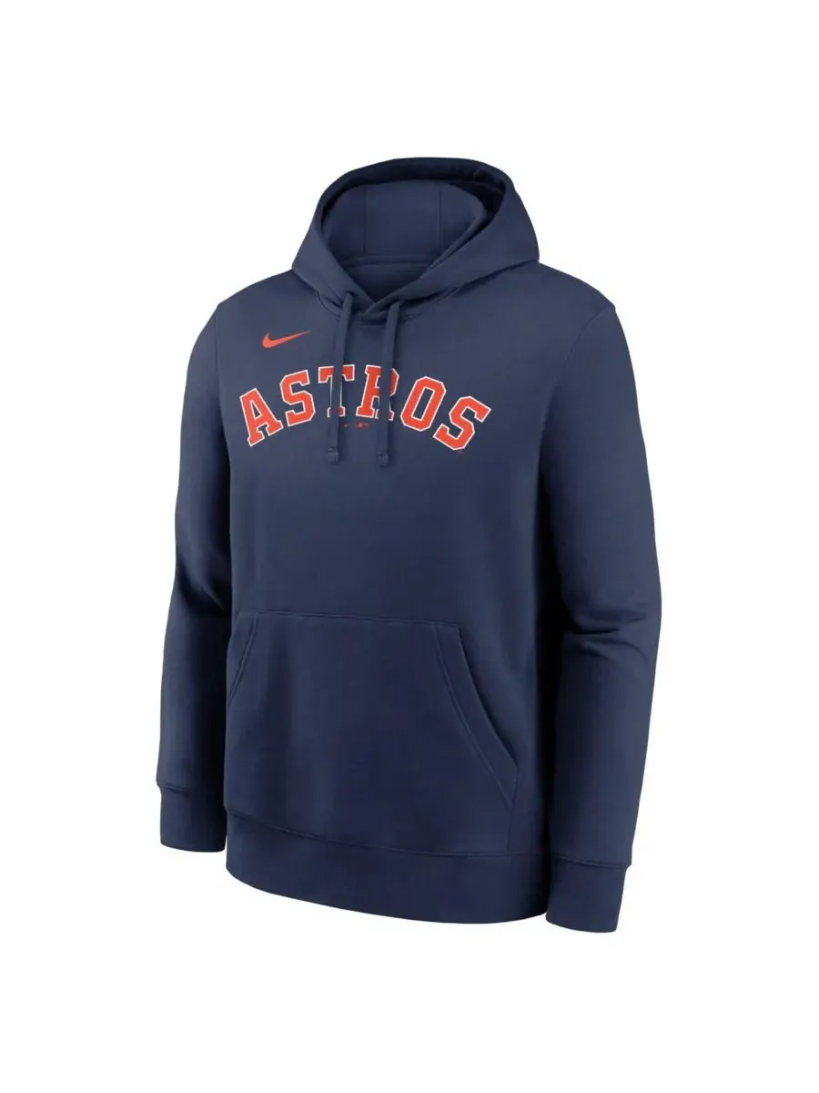 Nike Мужская толстовка с капюшоном Jeff Bagwell Navy Houston Astros с именем и номером игрока — изображение 3 из 3
