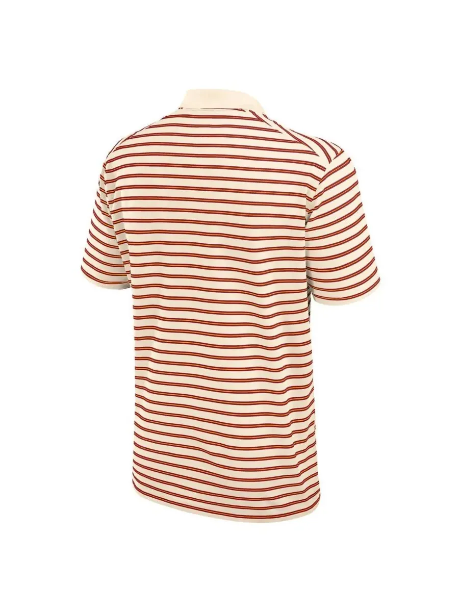 Nike Мужская поло-рубашка USC Trojans Solid Foundation Striped Performance бежевого цвета — изображение 3 из 3, бежевый