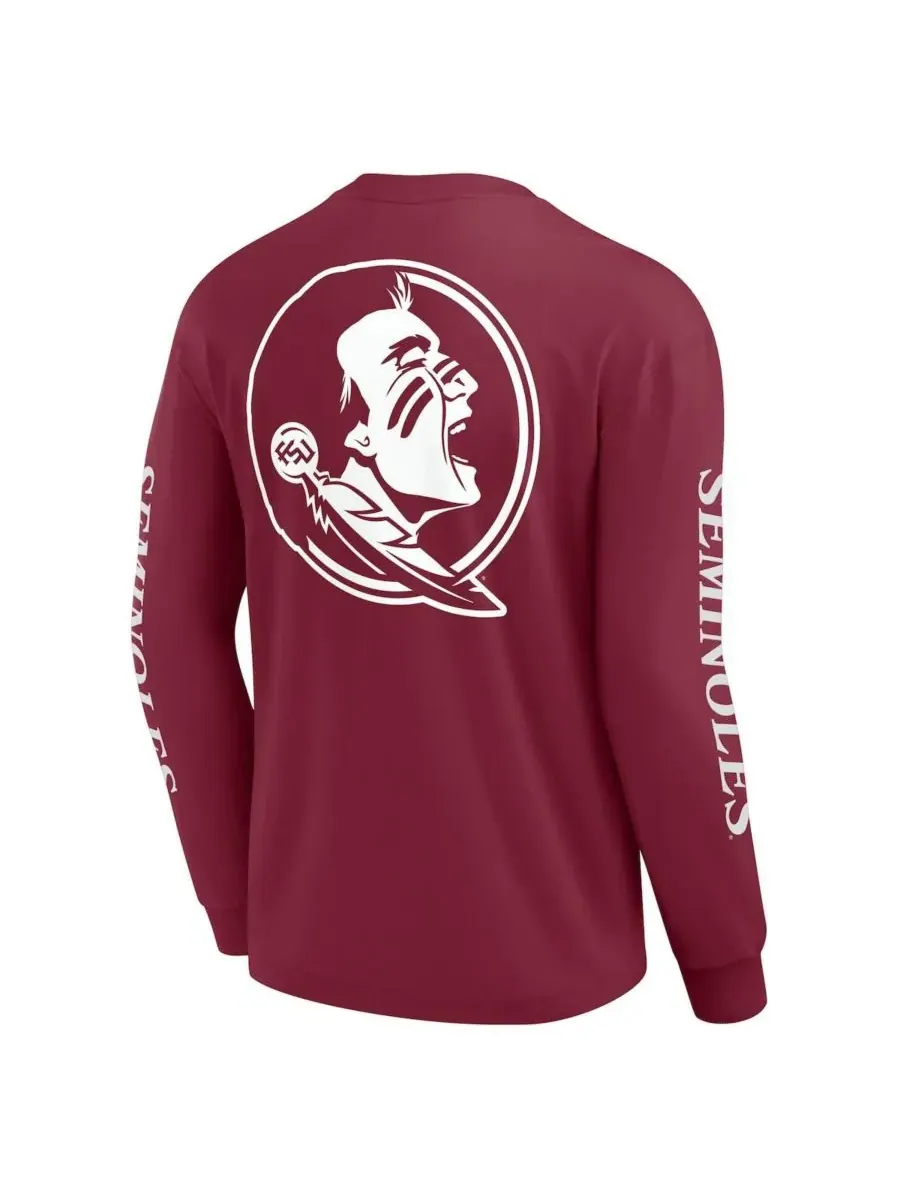 Мужская футболка с длинным рукавом Garnet Florida State Seminoles Strive Fanatics — изображение 3 из 3, гранат