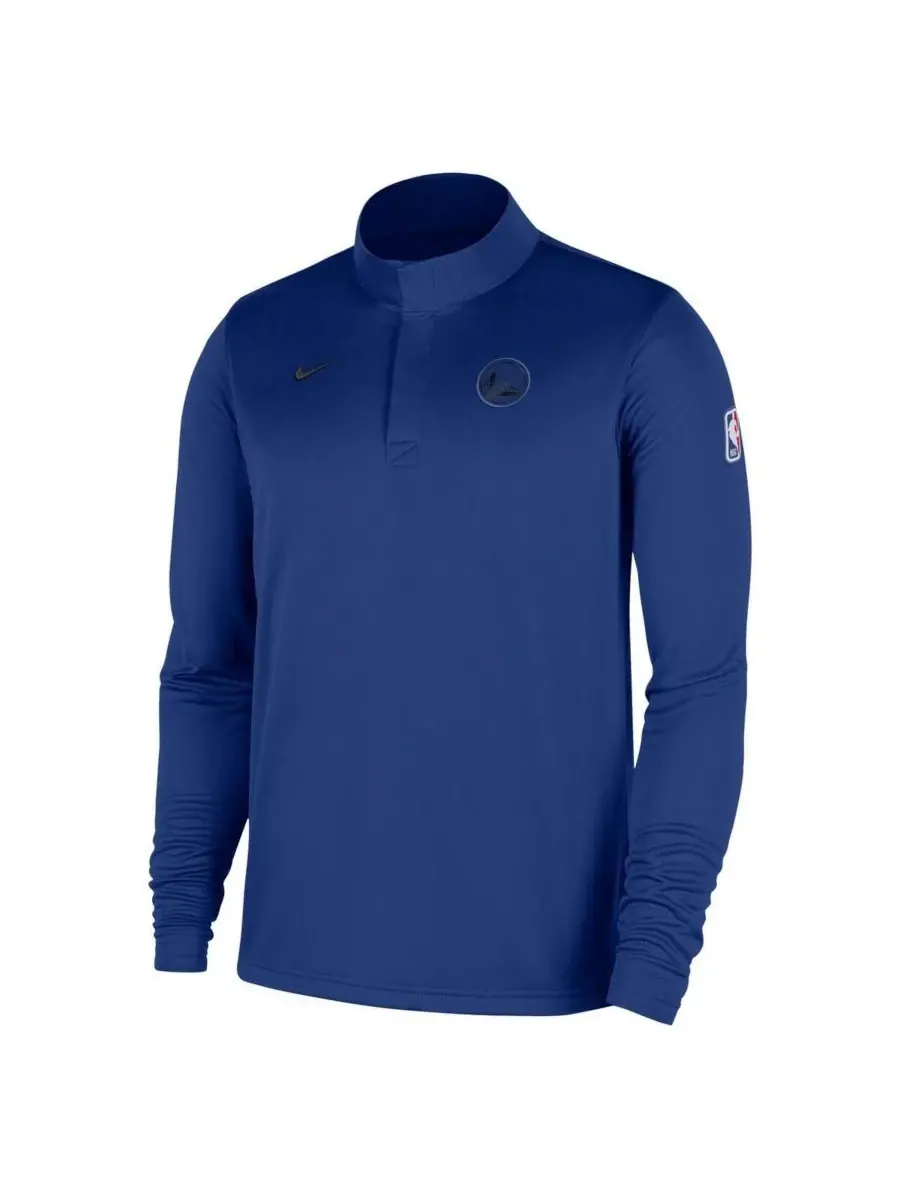 Nike Мужская королевская куртка-пуловер Golden State Warriors сезона 2025/26 с застежкой-молнией до — изображение 2 из 4