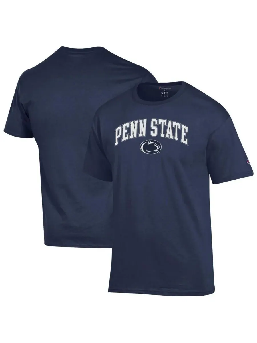 Champion Мужская темно-синяя футболка с арочным логотипом Penn State Nittany Lions — изображение 1 из 3, темно-синий