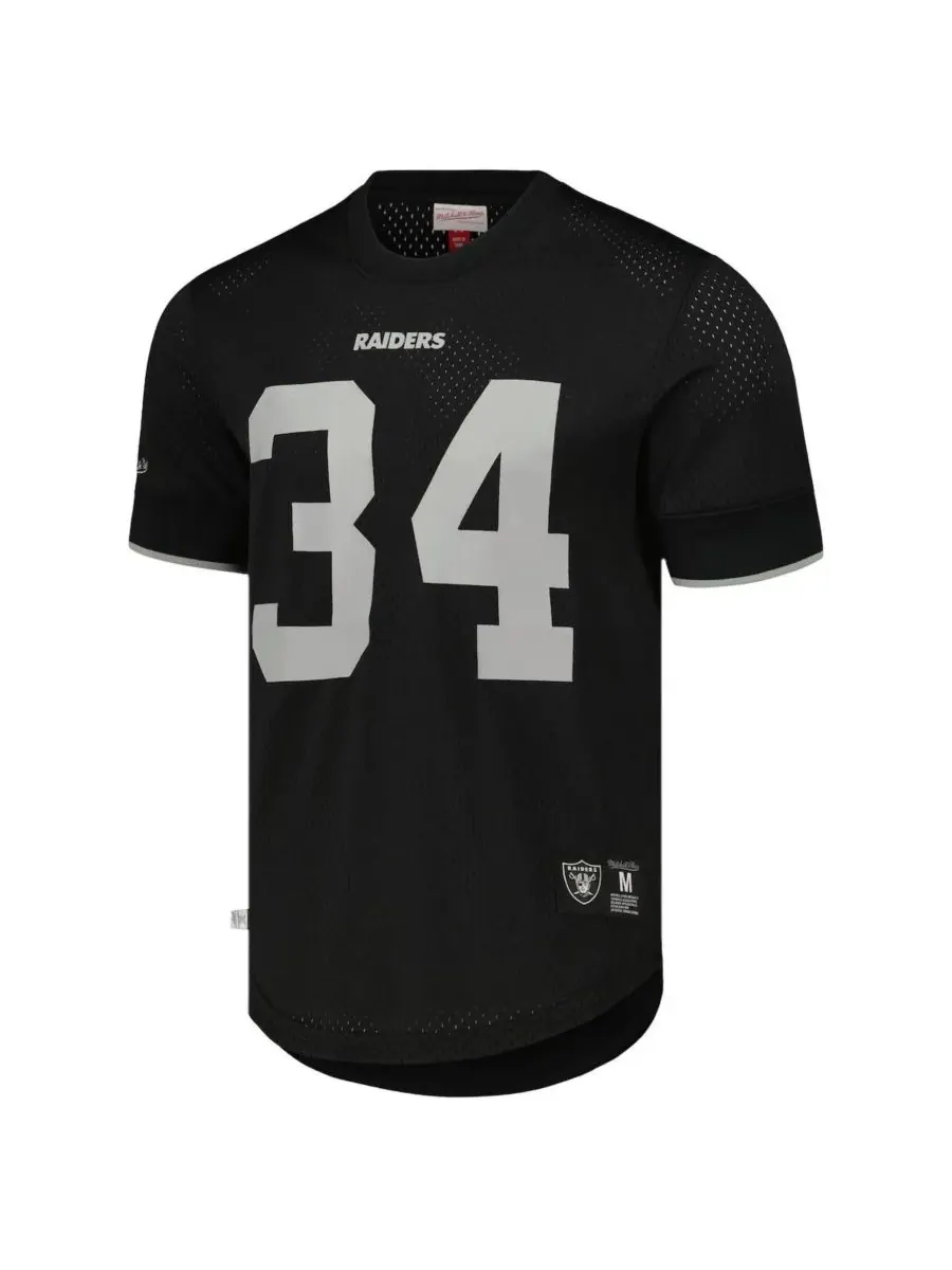 Mitchell & Ness Мужская черная сетчатая футболка Bo Jackson Los Angeles Raiders Gridiron Classics с — изображение 3 из 3