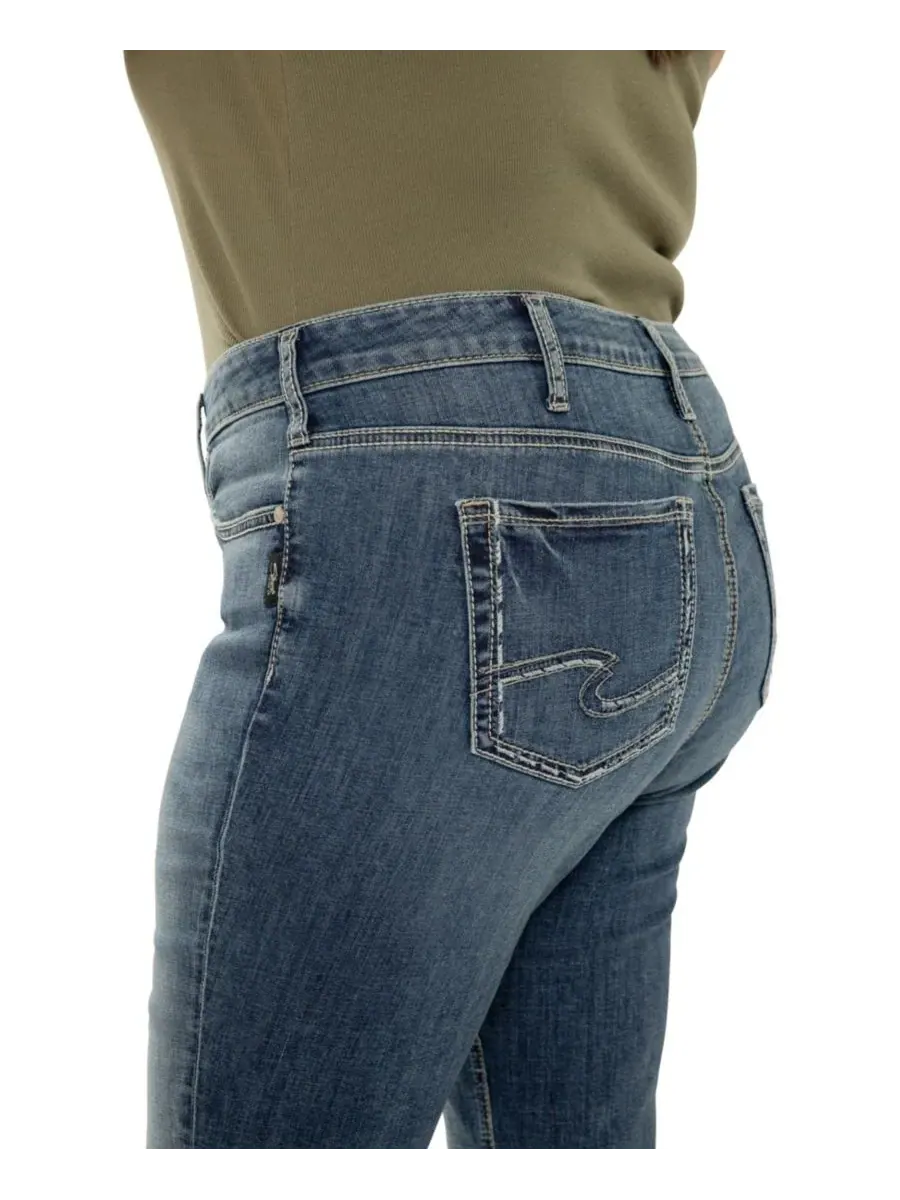 Джинсы-капри Elyse средней посадки, удобные, больших размеров Silver Jeans Co., Beverley — изображение 4 из 6