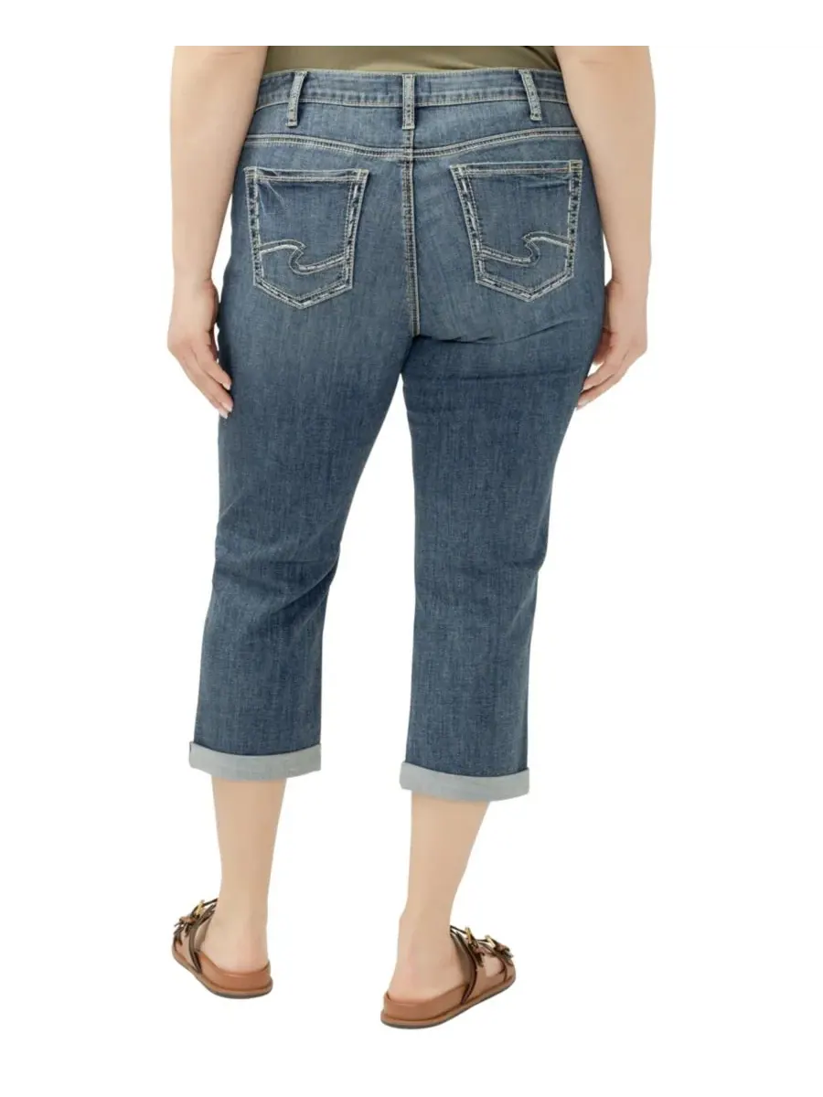 Джинсы-капри Elyse средней посадки, удобные, больших размеров Silver Jeans Co., Beverley — изображение 5 из 6