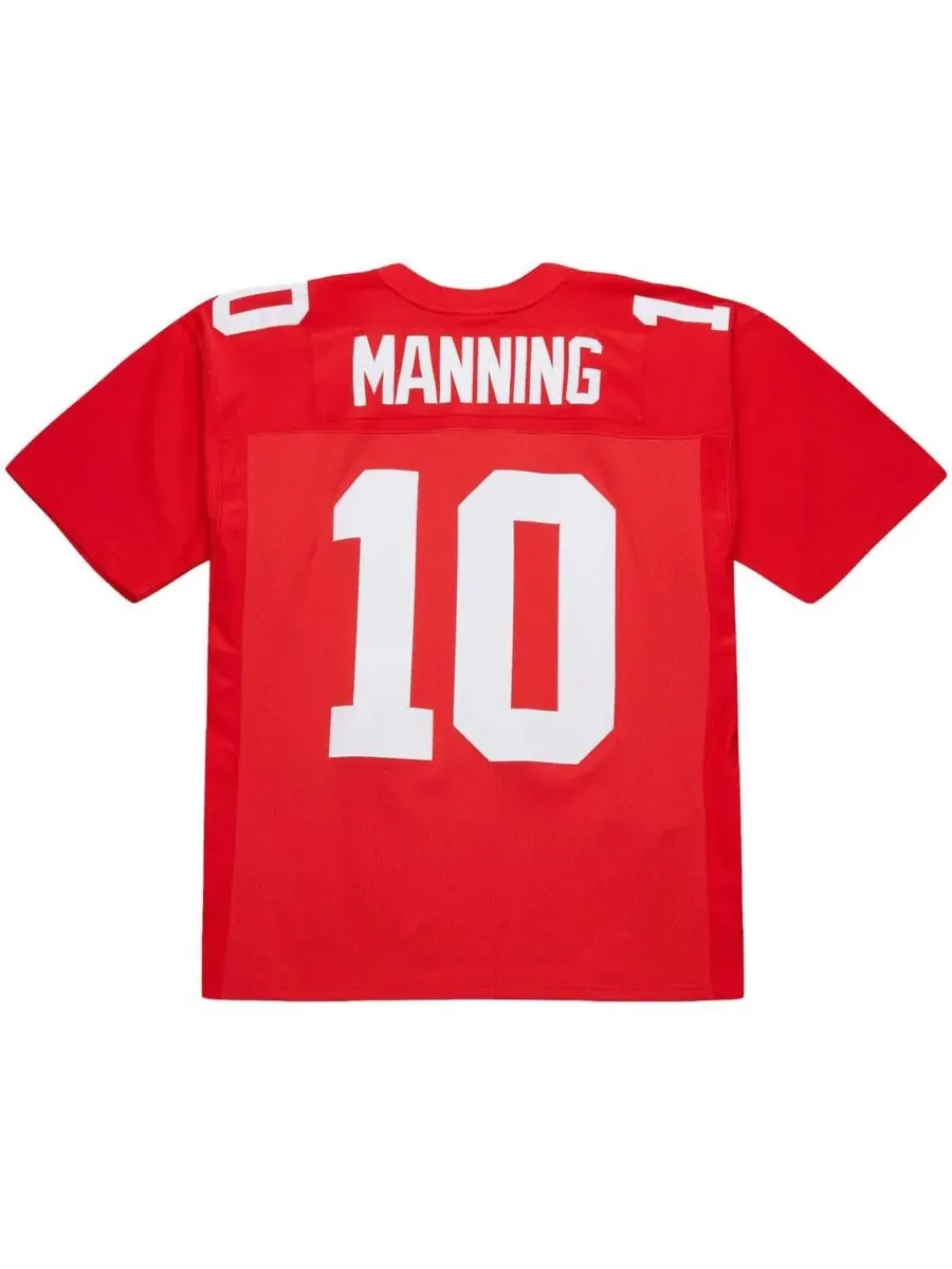 Mitchell & Ness Мужская красная футболка Эли Маннинга, New York Giants, 2004 год, с символикой — изображение 2 из 3, красный