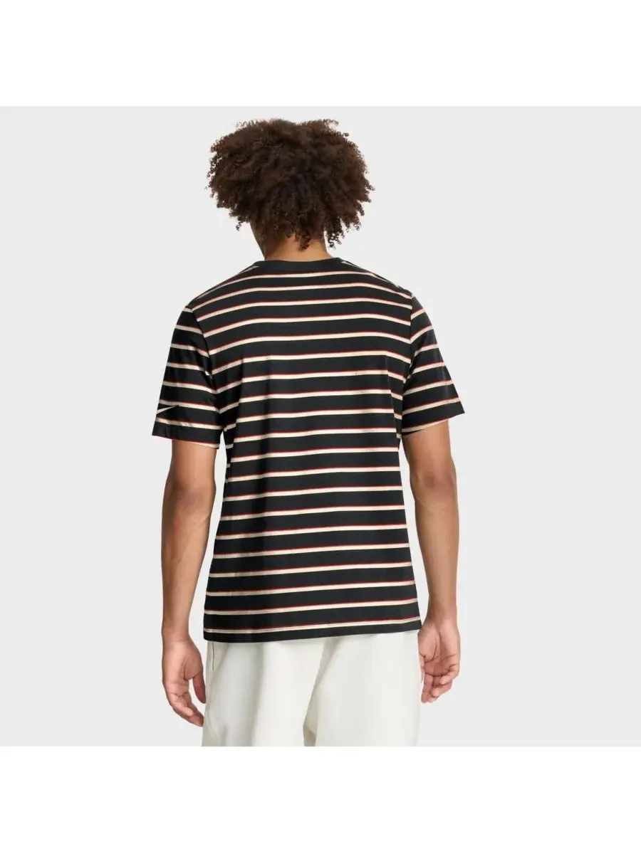 Nike Мужская черная футболка Ohio State Buckeyes Athletic Prep Legacy Summit Stripe — изображение 2 из 5, черный