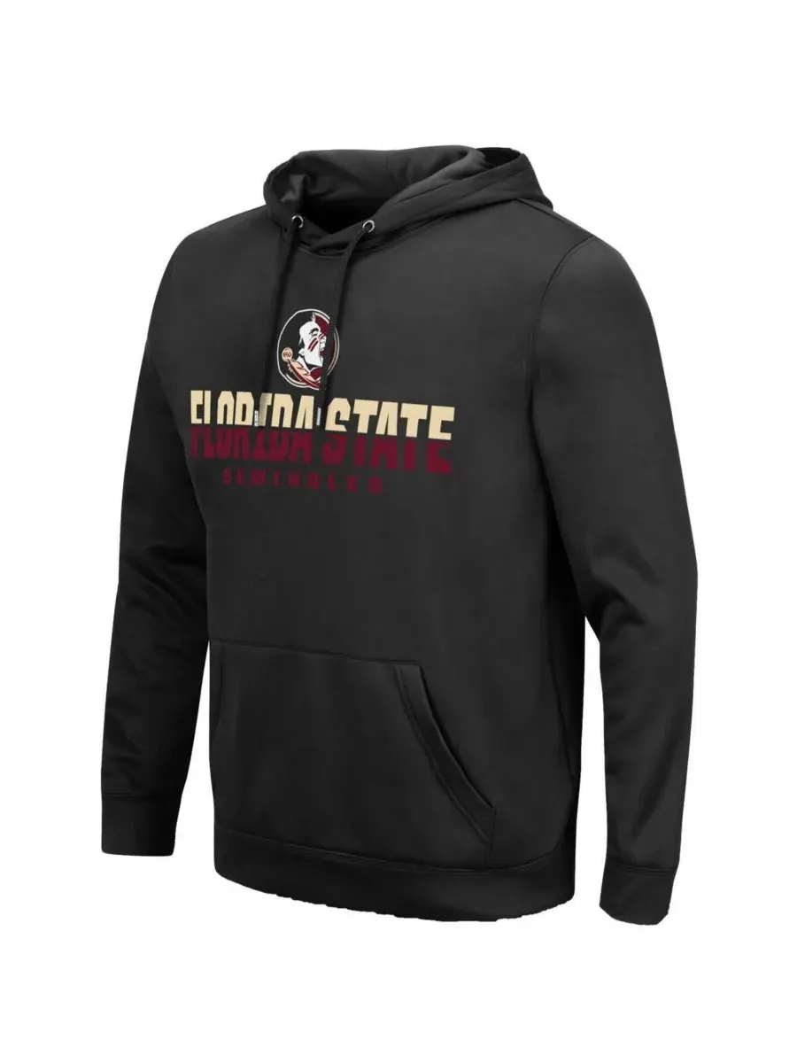 Colosseum Мужская черная толстовка с капюшоном Florida State Seminoles Lantern — изображение 2 из 3, черный
