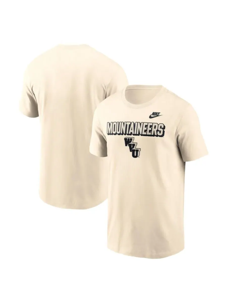 Мужская футболка с ярким принтом "Natural West Virginia Mountaineers" Nike — изображение 1 из 3, прозрачный
