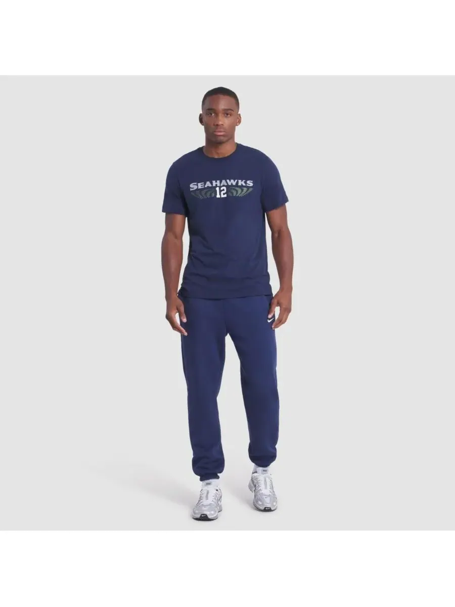 Nike Мужская футболка College Navy Seattle Seahawks 2025 Rivalries Collection Slub Dri-FIT — изображение 3 из 3, темно-синий