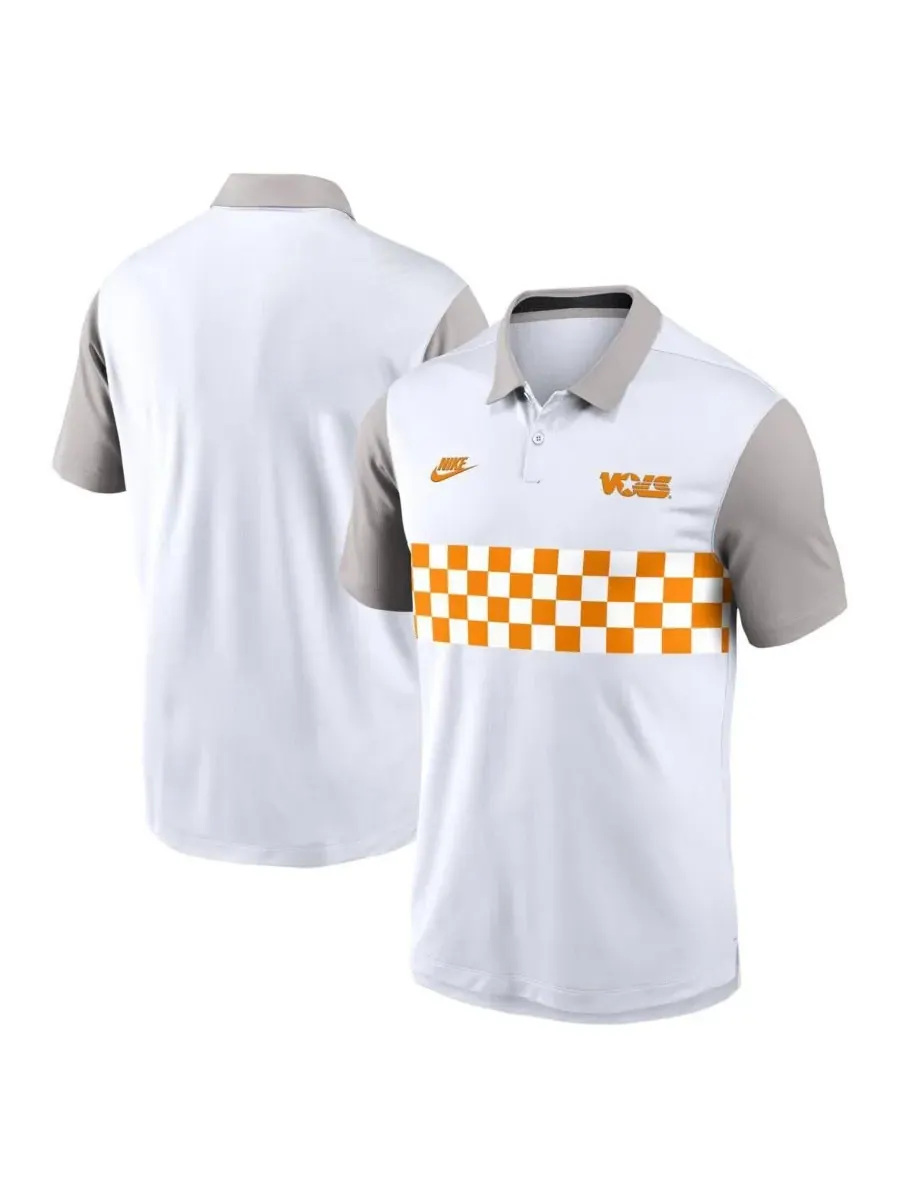 Nike Мужская белая/серая поло-рубашка Tennessee Volunteers Athletic Prep Legacy Logo Vapor — изображение 1 из 3, белый серый