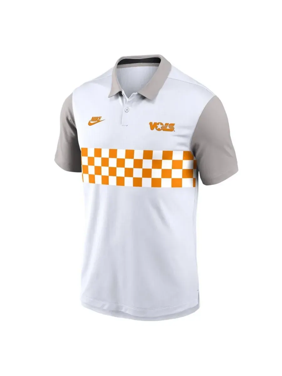 Nike Мужская белая/серая поло-рубашка Tennessee Volunteers Athletic Prep Legacy Logo Vapor — изображение 2 из 3, белый серый