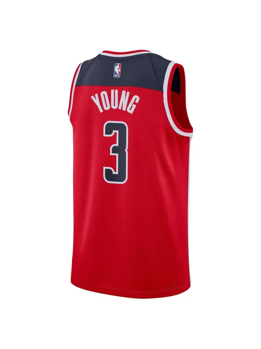 Мужская и женская красная майка Трэя Янга команды Washington Wizards Swingman Icon Edition Nike — изображение 3 из 3, красный