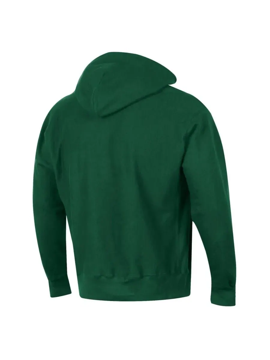 Мужская зеленая толстовка Athletics Reverse Weave Chenille Hoodie Champion — изображение 3 из 3, зеленый