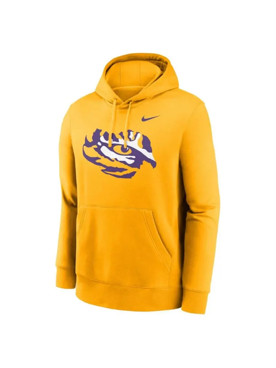 Мужская золотистая флисовая толстовка с капюшоном LSU Tigers Primetime с альтернативным логотипом — изображение 2 из 3