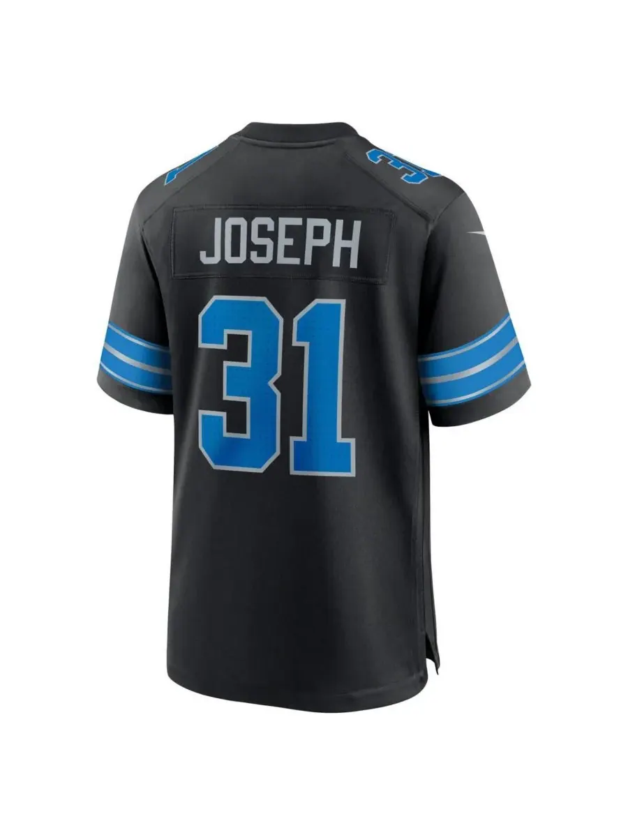 Nike Мужская черная альтернативная игровая футболка Kerby Joseph Detroit Lions — изображение 3 из 3, черный