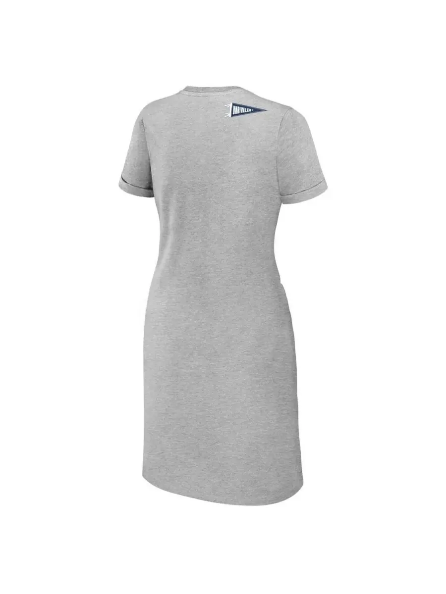 WEAR by Erin Andrews Женское платье-футболка серого цвета с завязанным узлом в стиле Penn State — изображение 3 из 3, серый