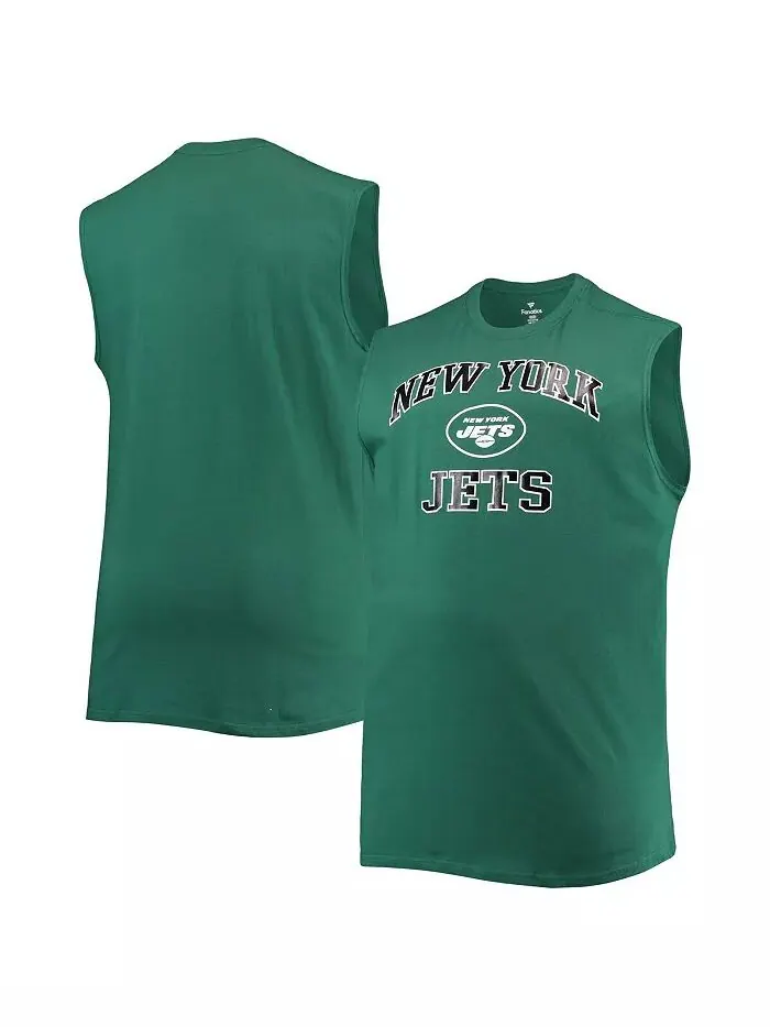Мужская зеленая майка New York Jets Big Tall Muscle Profile — изображение 1 из 3