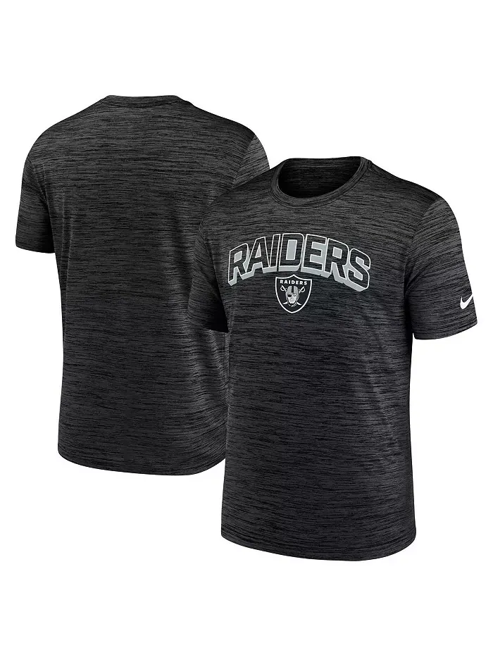 Мужская черная футболка Velocity Performance Las Vegas Raiders Nike — изображение 1 из 3