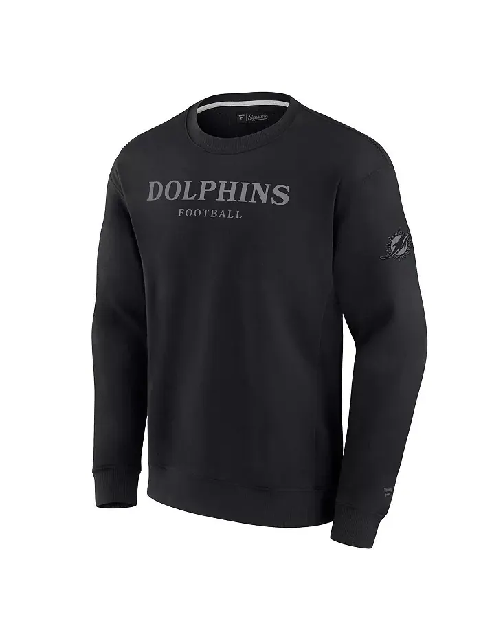 Мужская и женская черная толстовка с капюшоном Miami Dolphins Elements Unlimited из флиса Fanatics — изображение 3 из 3