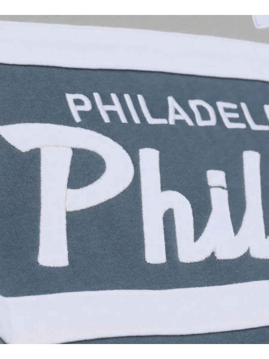 Худи с капюшоном Mitchell & Ness Philadelphia Phillies Cooperstown Collection Thunderstorm Head — изображение 4 из 4, серый
