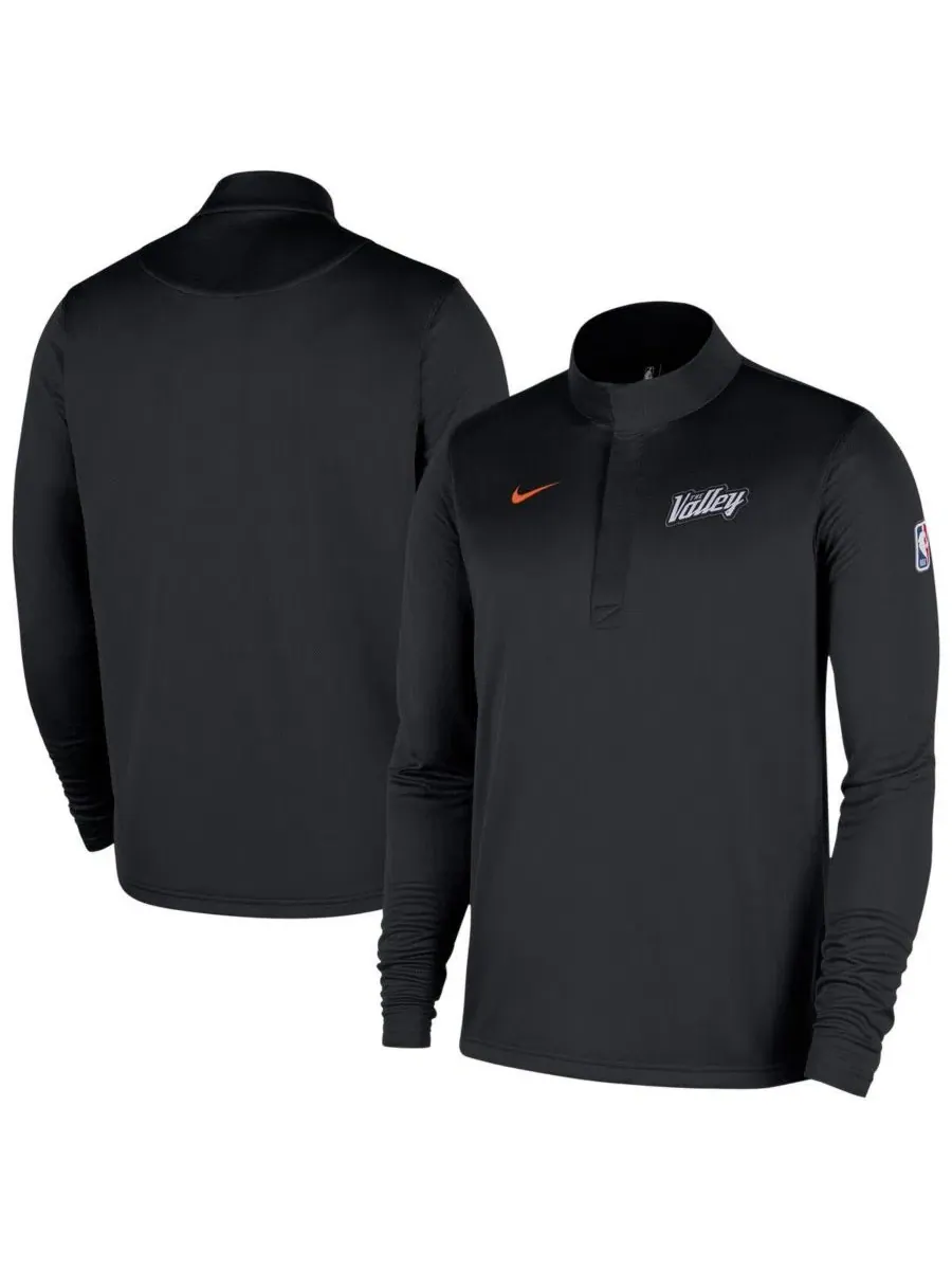 Толстовка с длинным рукавом Phoenix Suns City Edition Remix Nike — изображение 1 из 4, черный оранжевый