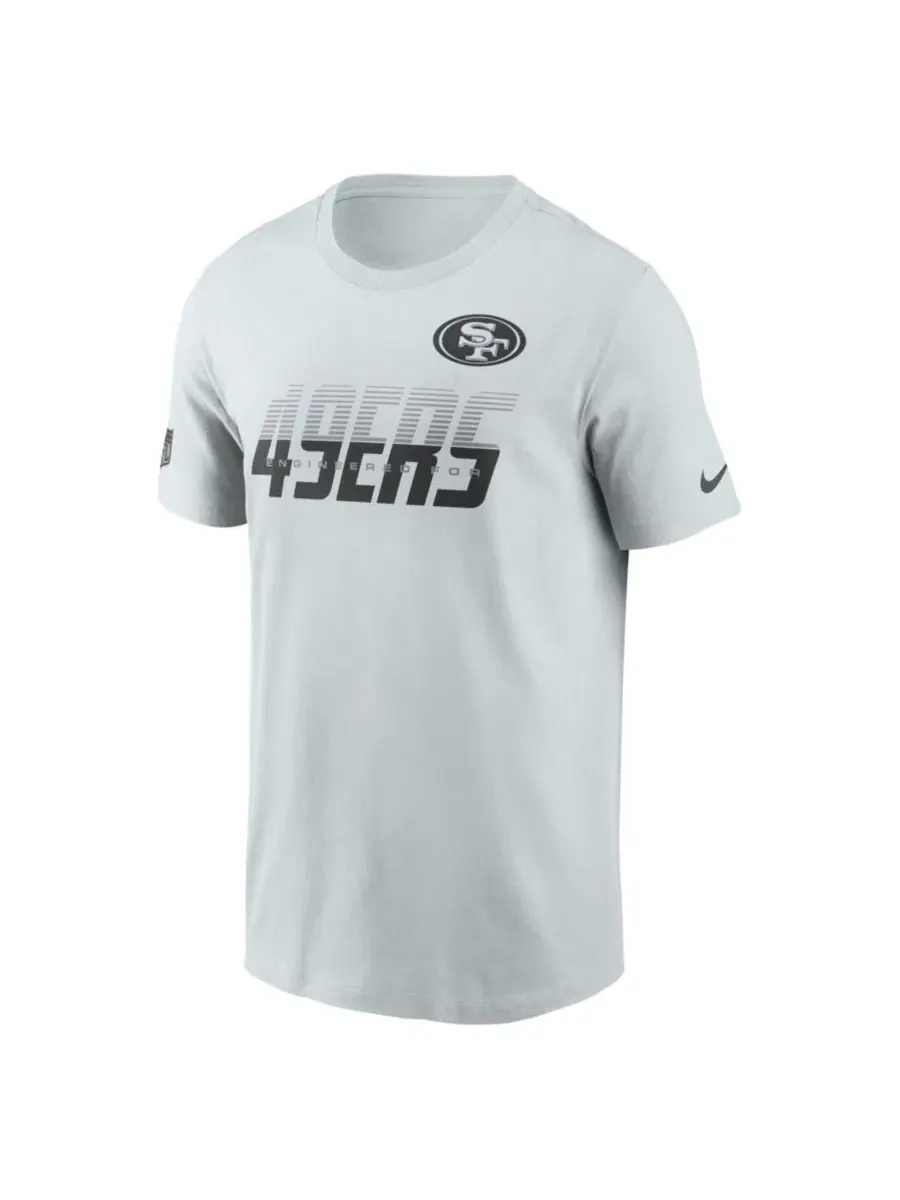 Футболка Nike San Francisco 49ers Sideline Dri-FIT — изображение 2 из 3, серый